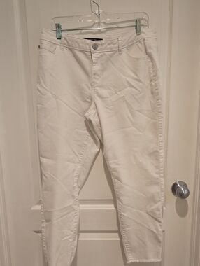 Simply Vera Vera Wang White Cropped Skinny Jeans